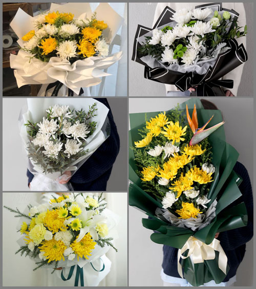 广东东莞市横沥镇六甲村白事花束代送